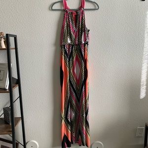Printed Maxi Dress / Wedding Guest Dress